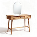 Meuble de coiffeuse en bois avec miroir et trois tiroirs dimensions 120 x 40 x 75cm