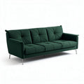 Canapé moderne en tissu vert 200 x 80 x 85 cm pour salon élégant